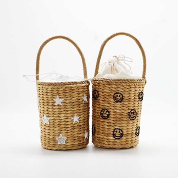

star drum straw bag handbags shoulder bag women messenger bags women shoulder wholesale