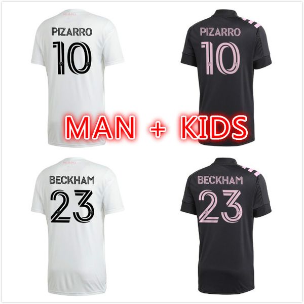 

#9 higuain 20 21 inter miami cf men kids soccer jerseys beckham pizarro special matuidi black white 2020 2021 football shirts, Black;yellow