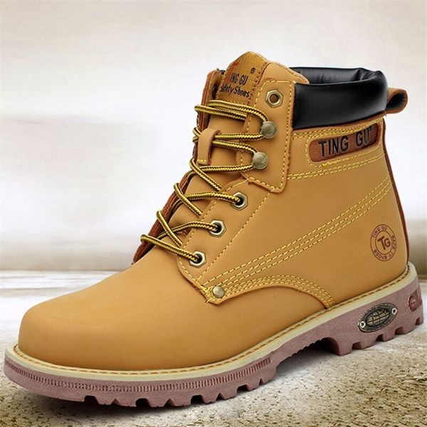 

зима мужчины туризм проколостойкий стали toe безопасность работы обувь открытый кроссовки tactical military boots y200915, Black;brown