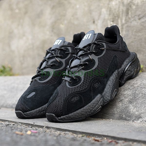 

us 11 eur 45 size triple black treeperi basf runner 511 v1 men women running shoes sneakers sport outdoor trainers for women
