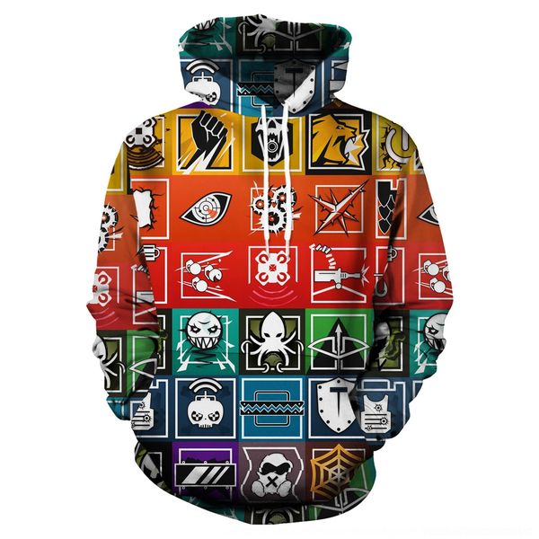 

мода 4xvvd 2020 нового 3d обычной фотопечати пары с капюшоном digital digitalb101-193 swea нового свитера печати мода случайных парами с кап, Black