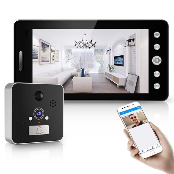 

ts-mtk509 5 inch 1080p smart electronic camera eye household visible doorbell android version