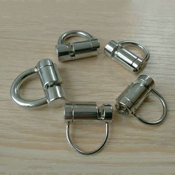 D-Ring PA Lock Glans Piercing Keuschheitsgeräte Männlicher Penisgeschirr Rückhalteleinen Passende Punktion BDSM Für Größere Modelle