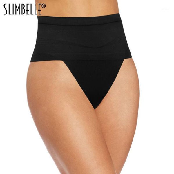 

women thong tummy shaper shaping panty seamless underwear waist cincher trainer girdle faja shapewear g-string briefs plus size1, Black;white