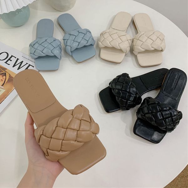 

2020 luxury slides women flats shales mules fetish summer sandals low high heels slippers prom platform stripper blue beach shoe x1020, Black