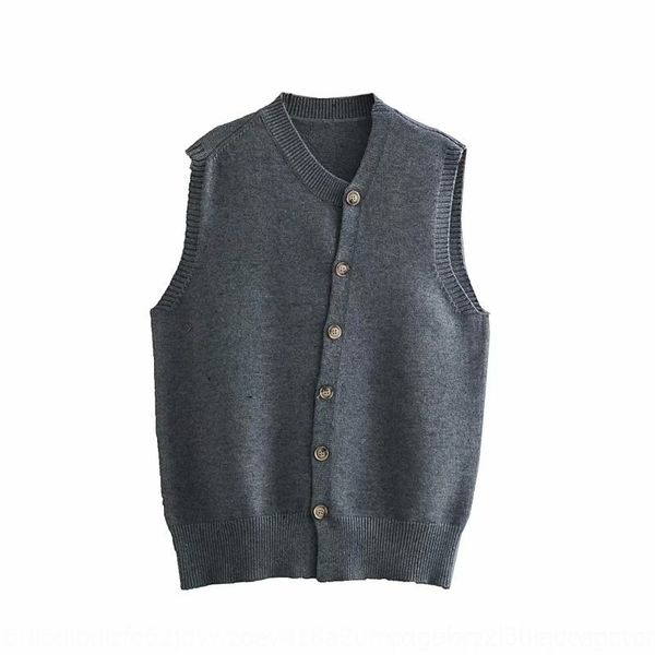 

nhk85 t-1-9043 весной 2019 новый случайные основной стержень vest нить открытой жилет т-1-9043 весна 2019 новой кнопка яра женщины пряжи жил, White;black