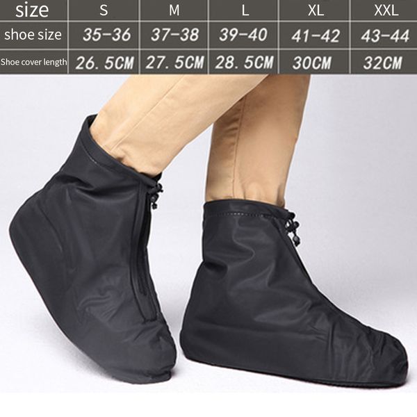 

men women outdoor accessories thickening reusable foot wear waterproof non slip shoe cover elastic rain boots travel protectors q1218