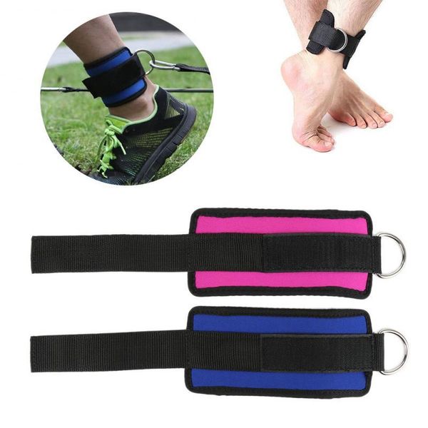 

d-ring ankle anchor strap belt multi gym cable attachment thigh leg pulley strap with the good quality for fitness