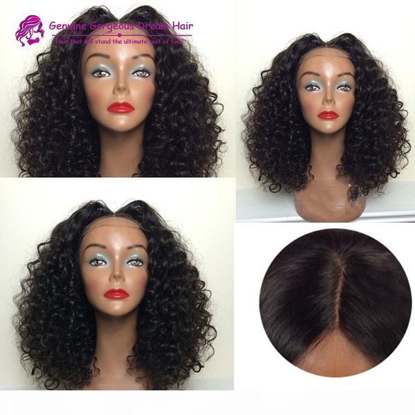 

brazilian kinky curly full lace wigs natural afro kinky curly glueless lace front human hair wigs 130 density 1b color, Black;brown