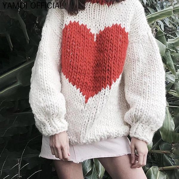 

autumn winter thick knitted sweater women 2019 new arrival patchwork loose vintage jumper long lantern sleeve pullover chi1, White;black