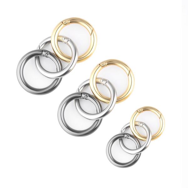 

5pcs 25/33/35mm zinc alloy spring o-ring buckles carabiner bags belt buckle snap clasp clip plated hooks round push trigger q bbysgd