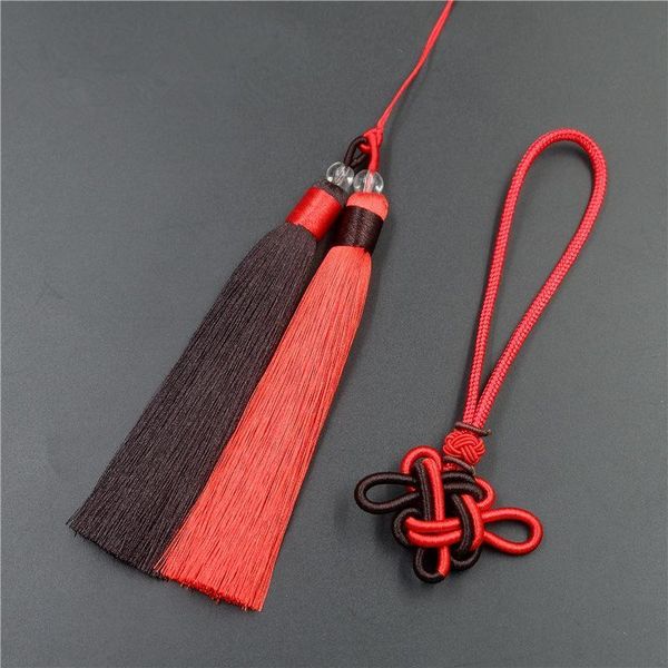 

1pcs double color long silk tassel fringe diy jewelry crafts decorative accessories pendant home sewing curtains tassels trim h bbysil