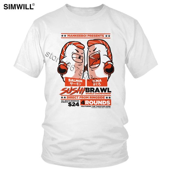 

funny sushi fight championship love japanese food short sleeved printed handsome clothes sport hooded sweatshirt hoodie men t shirt