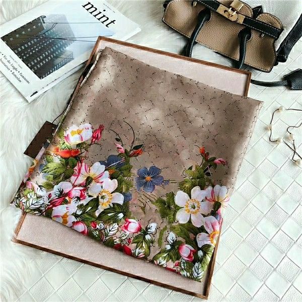 

beautiful 2021 fashion summer and spring letter silk scarves timeless classic super long shawl fashion women's soft silk scarves, Blue;gray