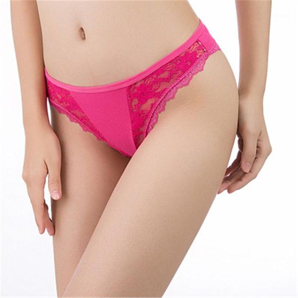 

solid color comfortable casual female underwears breathable women lace thong briefs low waist lace panties fashion sexy, Black;pink