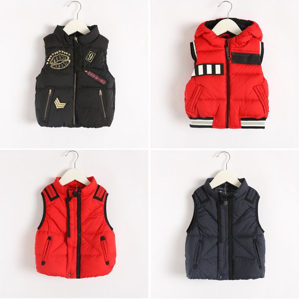 

хайо детский пуховик мальчики, зимний жилет мальчики и девочки, для межсезонья, Blue;gray