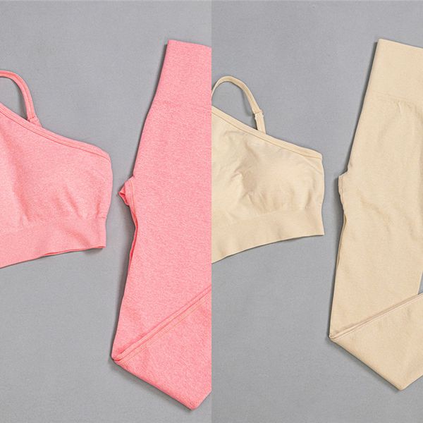 

6 colors seamless yoga suit gyms sport bra fitness for leggings workout runinng joggers yoga set women tracksuit tight pants c0123, Gray