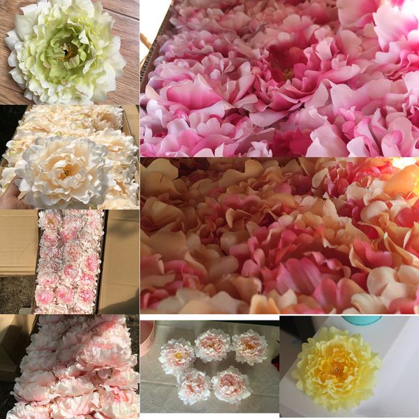 

udd4wu factory price peony heads artificial flower flowers wedding silk party decoration supplies simulation fake head home dec9 n