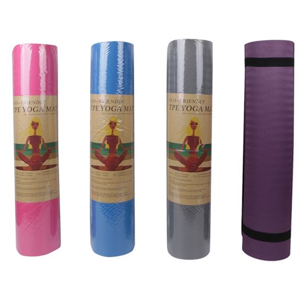 

tpe yoga mat with position line non slip carpet mat for beginner environmental fitness gymnastics mats ,yoga, and pilates gymnastics mat