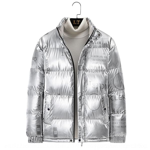 

jp3i jackets new thickened down jacket with white cap and a down winter eider letter printed down jacket, Black
