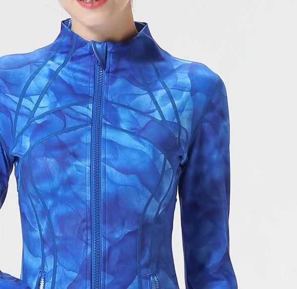 

lu long sleeve t-shirt female yoga fitness compression tights female sportswear fitness yoga training zipper coat01