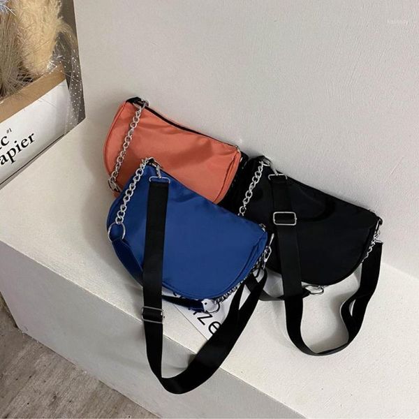 

waist bags wholesal woman hand bag messenger black chain women's single shoulder underarm french stick1
