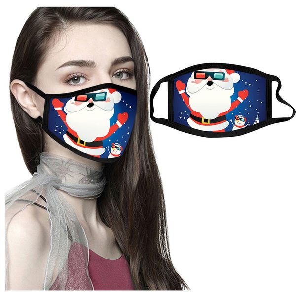 

man new pollution 1pc women reusable christmas masks cover breathable mouth caps windproof face shield