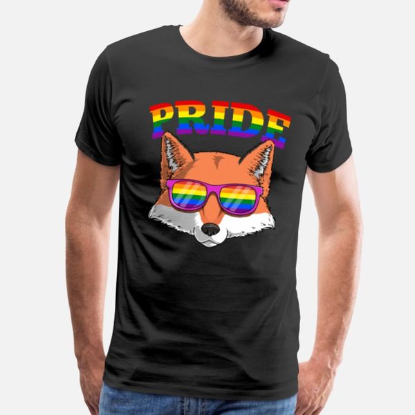 

gay pride red fox with lgbt rainbow sunglasses designers graphic t shirt diy black tracksuit hoodie sweatshirt