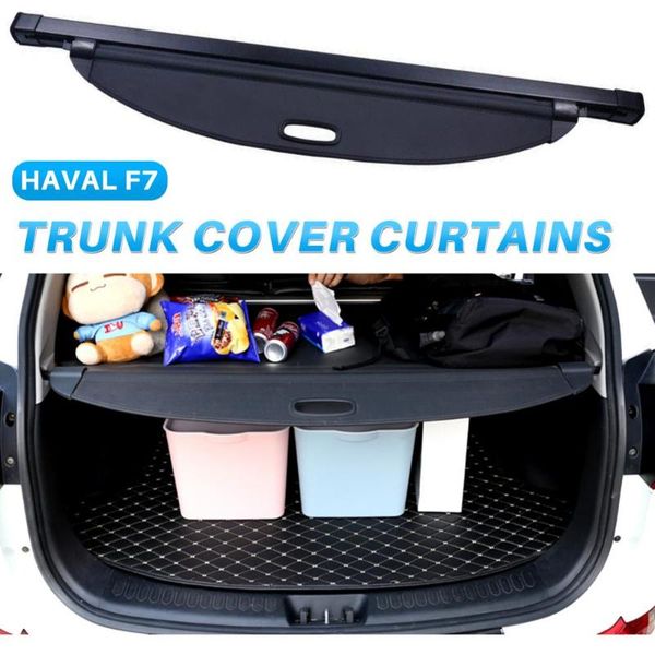 

for haval f7 trunk storage covering curtain trunk storage aluminum alloy leather car interior accessories