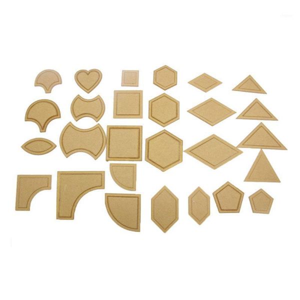 

54pcs acrylic quilting templates sewing stencils patchwork ruler sewing tool set1, Black