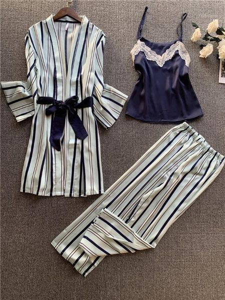 

women pajamas sets lace sleepwear comfortable imitation silk night wear underwear sling trousers sets pijama femme1, Black;red