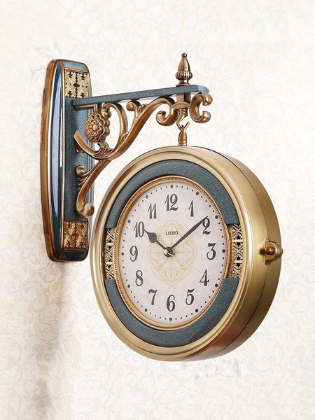 

wall clocks european double faced clock mute living room large modern creative home decoration dd70wc1