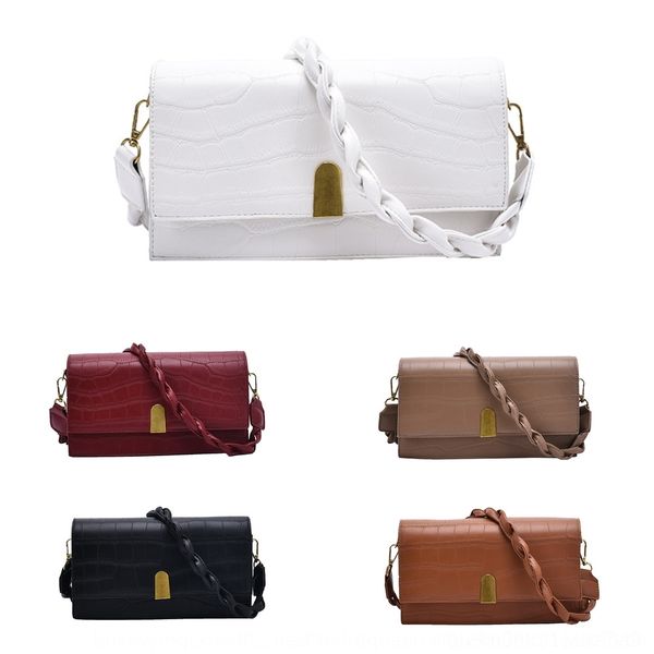 

ubwdj french niche satchel small western crossbody women 2020 new trendy square texture underarm for bag square style shoulder small stone b