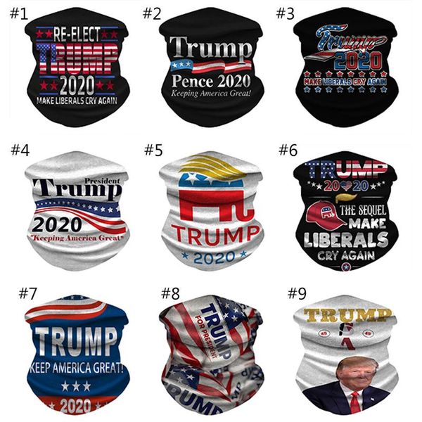 

2020 trump 3d magic scarf печатные маски солнцезащитный спорт маска открытый езда шеи волшебный шарф xd
