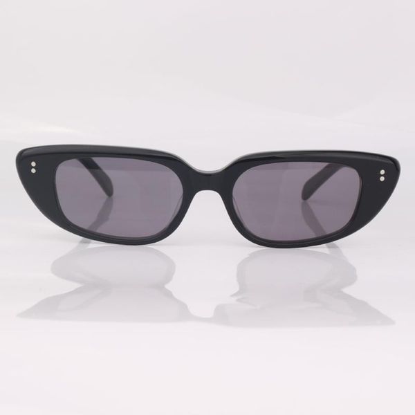 

sunglasses fashion cat eye women stud detail black frame grey lens wear, White;black