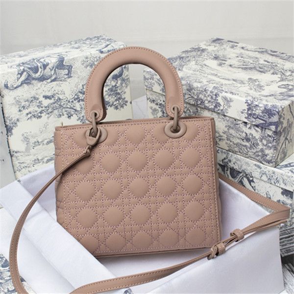 

designer women elegant bags fashion shoulder diamond lattice handbags genuine leather ladies multicolor classic totes crossbody bag two size