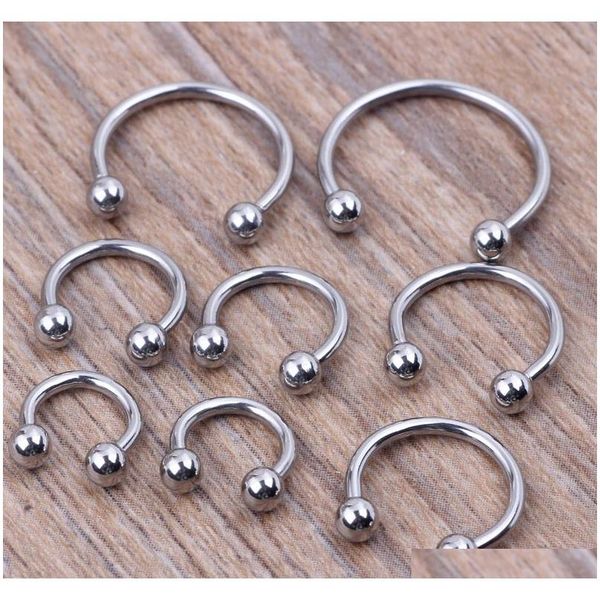 

50pcs/lot stainless steel nose body piercing jewelry nose ring jewelry plastic nose rings piercings dgkyj, Silver