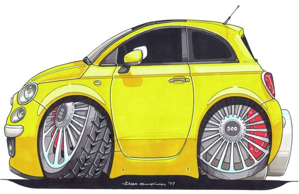 

sport men italian classic car fans 500 printed koolart cartoon t shirt white availableletter printed t shirt