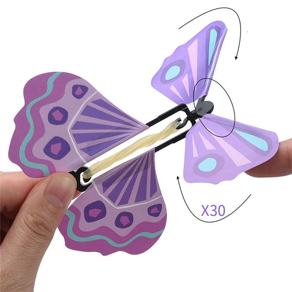 

flying change with empty hands om butterfly props magic tricks kids toys ss296