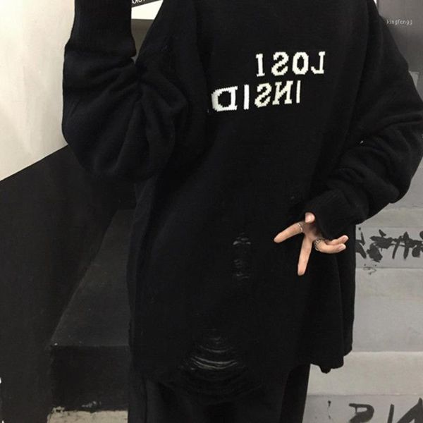 

men's sweater 2020 autumn winter new slim solid color long-sleeve sweater loose leisure personality youth men's wear1, White;black