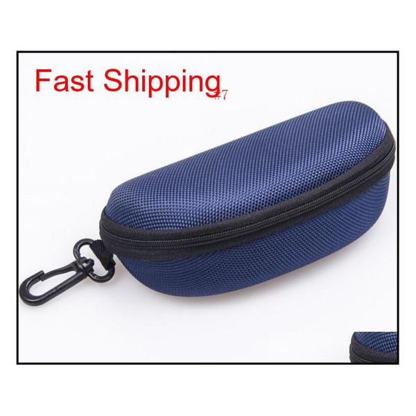 

11 colors sunglasses case eyeglasses box glasses bag eyeglasses carry box sunglass portable zipper hook har qyljiy mj_fashion