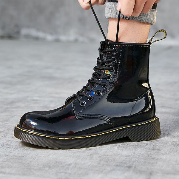 

new winter spring doc women martins boots mens platform leather ankle black boots high waterproof dr fashion ankle boot y1221