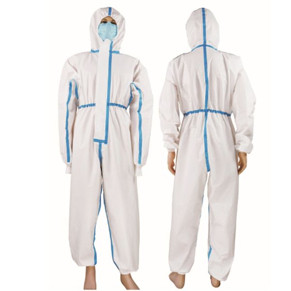 Reutilizável Suit Protective Coverall Hazmat Terno Anti-cuspe Respingo Líquido Proteção Roupas de Segurança Cobertura de Segurança Proteção de Trabalho