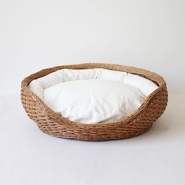 

cat beds & furniture petco handmade rattan bed nest washablebowl-shaped round to keep warm all seasons universal puppet pet dog