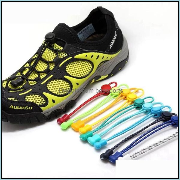 Sapatos Peças Acessórios Sapatos Elastic Self-Locking Shoelaces No-Gravata Shoestings para Running Triathlon Sports Fitness Training Drop