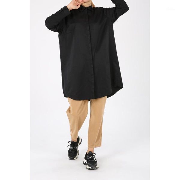 

women's blouses & shirts plus size hidden button shirt tunic1, White