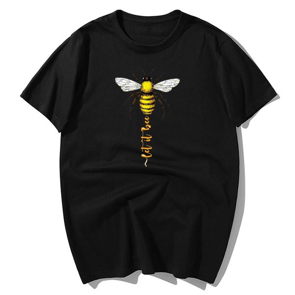 

funny let it bee fly graphic print summer 's casual short sleeve hip hop harajuku streetwear sport hooded sweatshirt hoodie men t shir