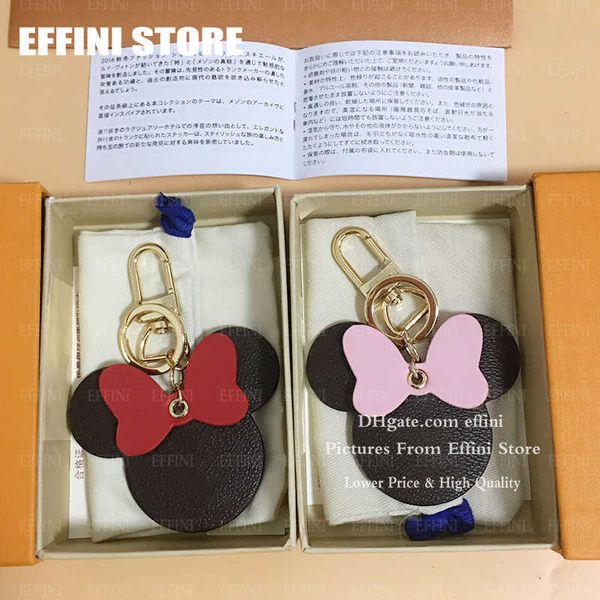 

with box keychains bag charm pendant luxurys designers leather keychain holder fashion accessories women cute key chains, Silver