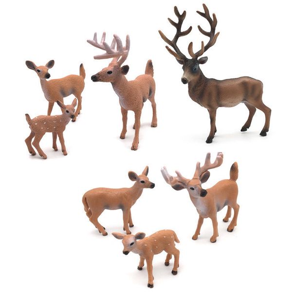 

white-tailed simulation reindeer deer christmas decorations simulated toy xmas elk display window new year model kids