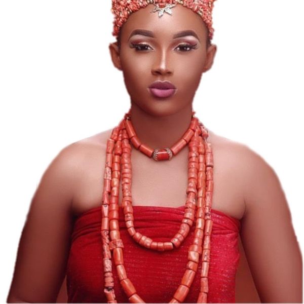 

4ujewelry jewelry set women 6 designs african coral beads nigerian weddings jewellery set for bridal 2020 fashion t200507, Slivery;golden
